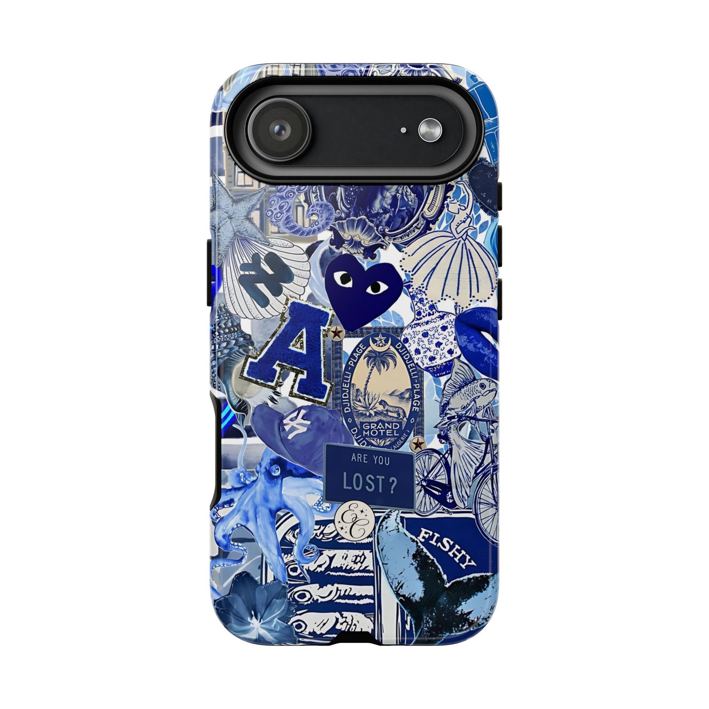 Blue Collage Tough Phone Case