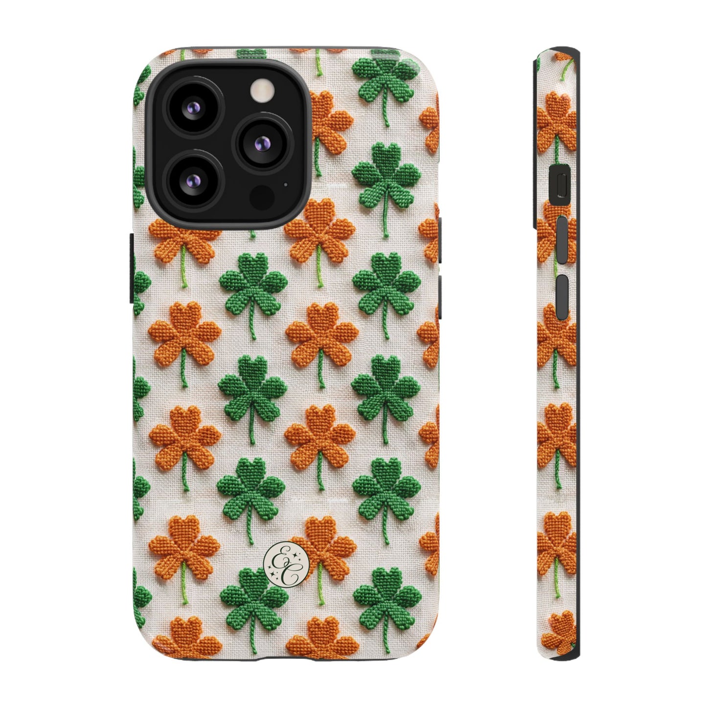 Lucky Shamrock Pattern Tough Phone Case