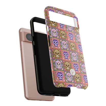 Sugar Skull Pattern Tough Phone Case