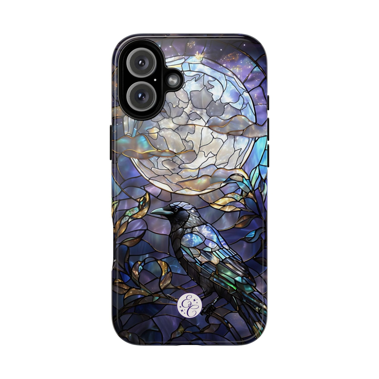 Stained Glass Raven Tough Phone Case