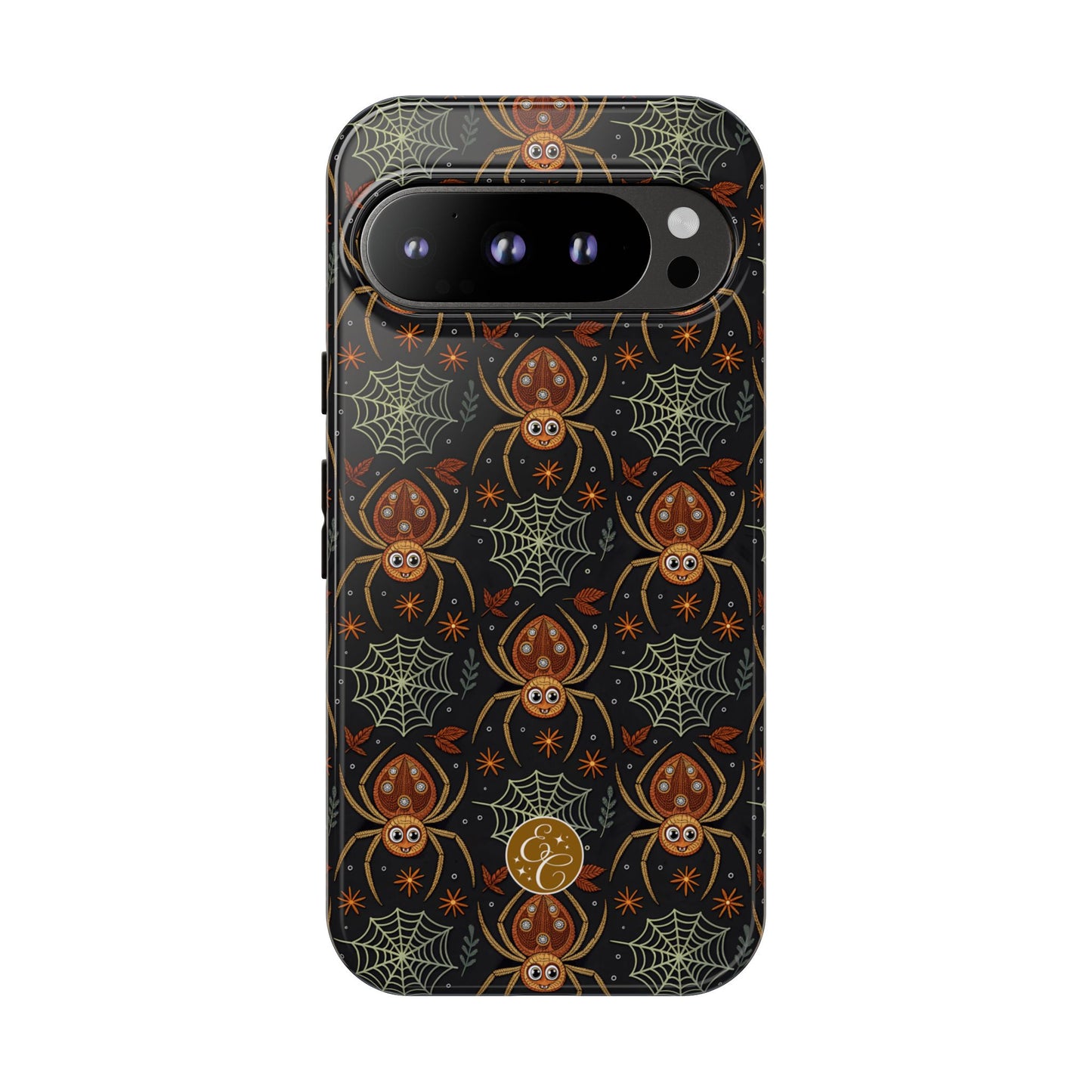 Boho Halloween Spider Pattern Tough Phone Case