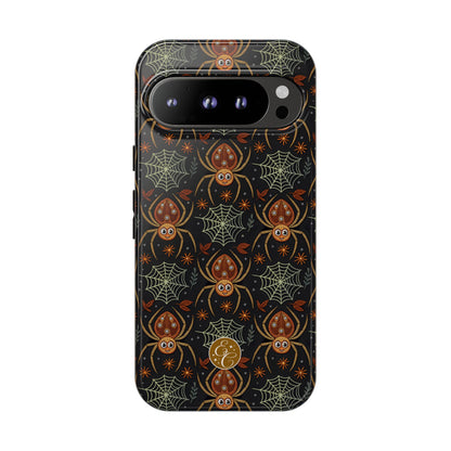 Boho Halloween Spider Pattern Tough Phone Case