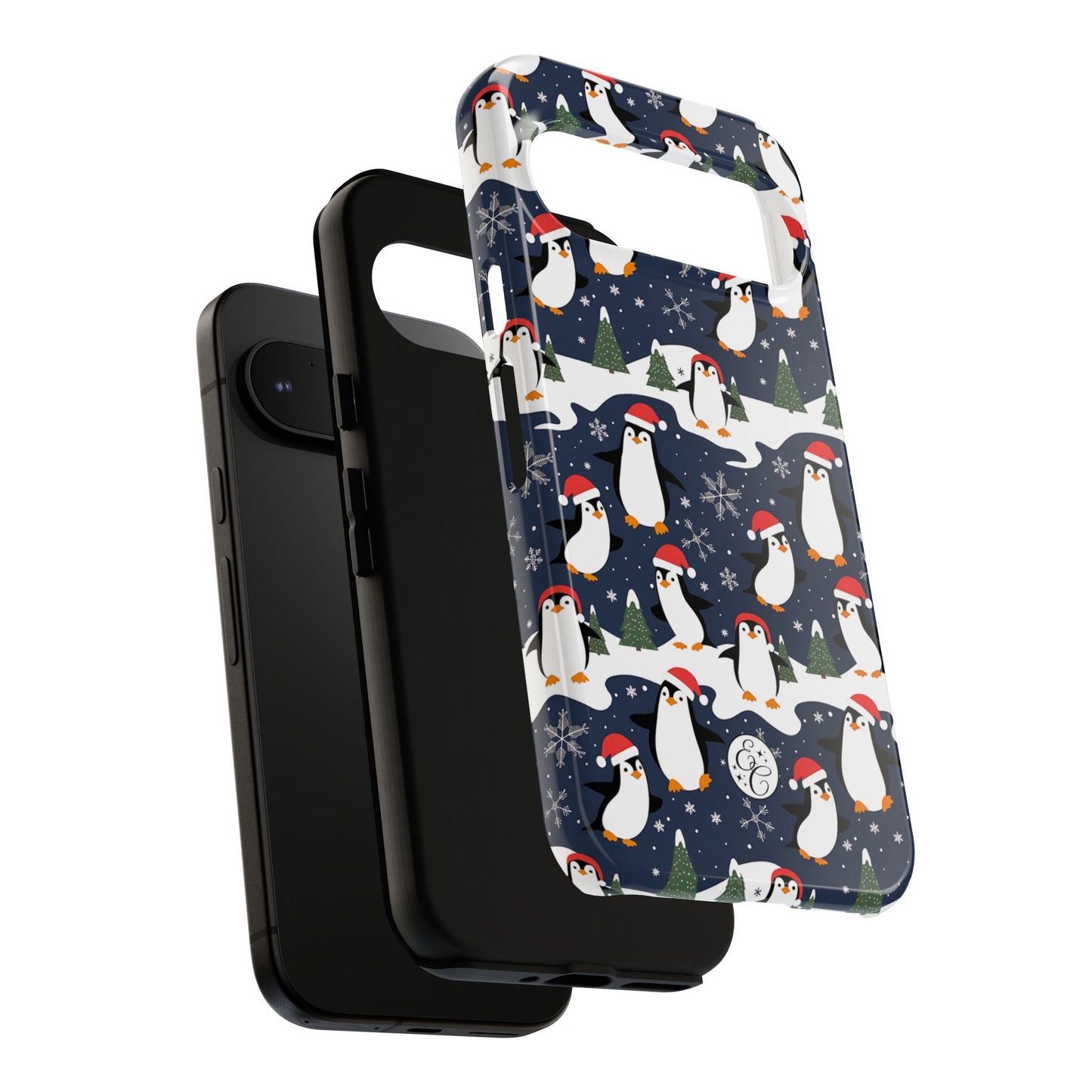 Cute Penguin Christmas Pattern Tough Phone Case
