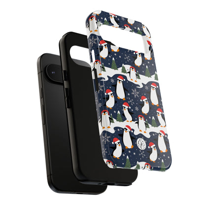Cute Penguin Christmas Pattern Tough Phone Case