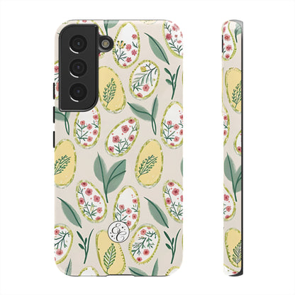 Floral Easter Egg Pattern Tough Phone Case
