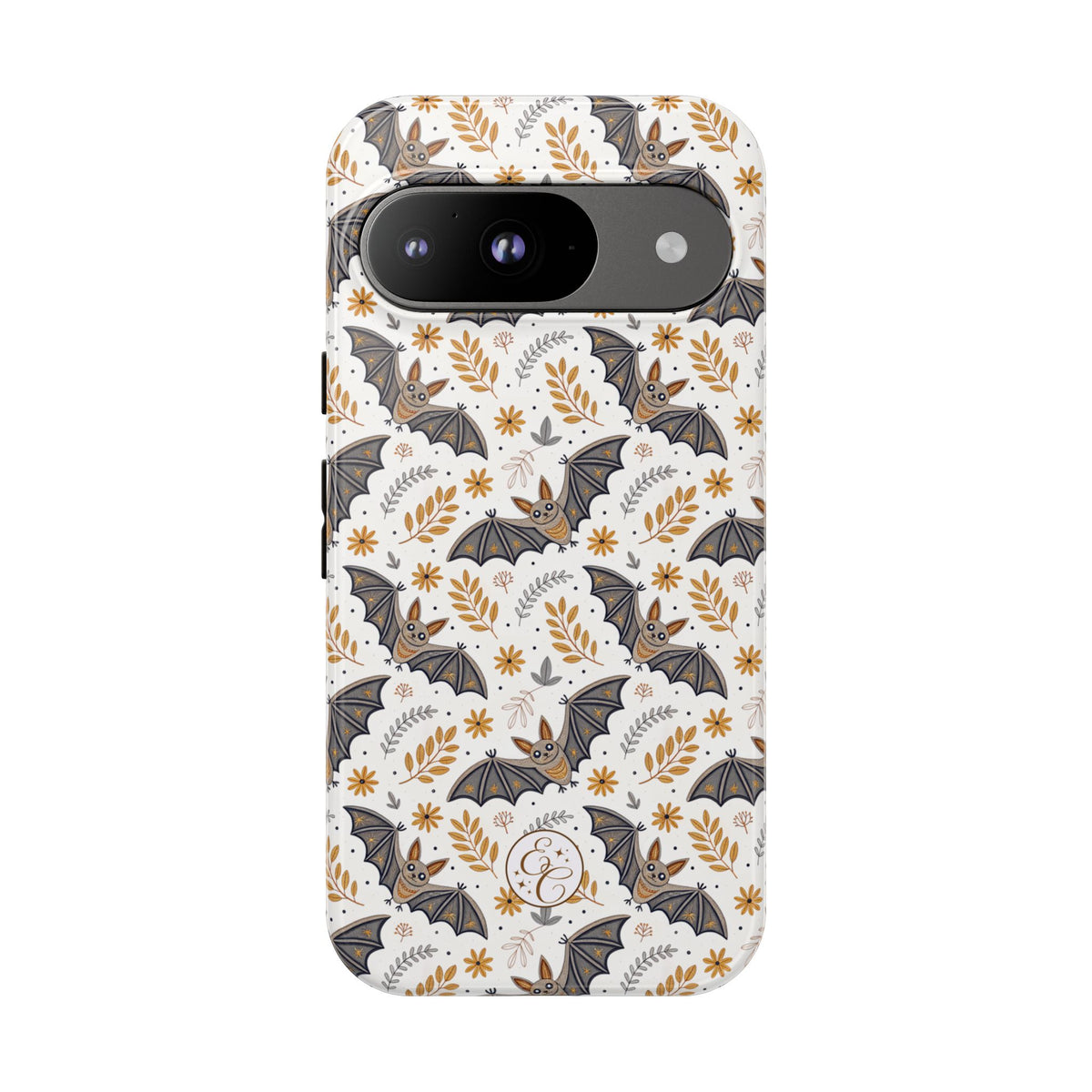 Boho Bat Pattern Halloween Phone Case