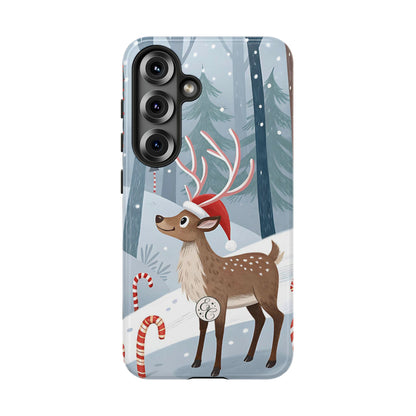 Reindeer in Winter Wonderland Tough Phone Case
