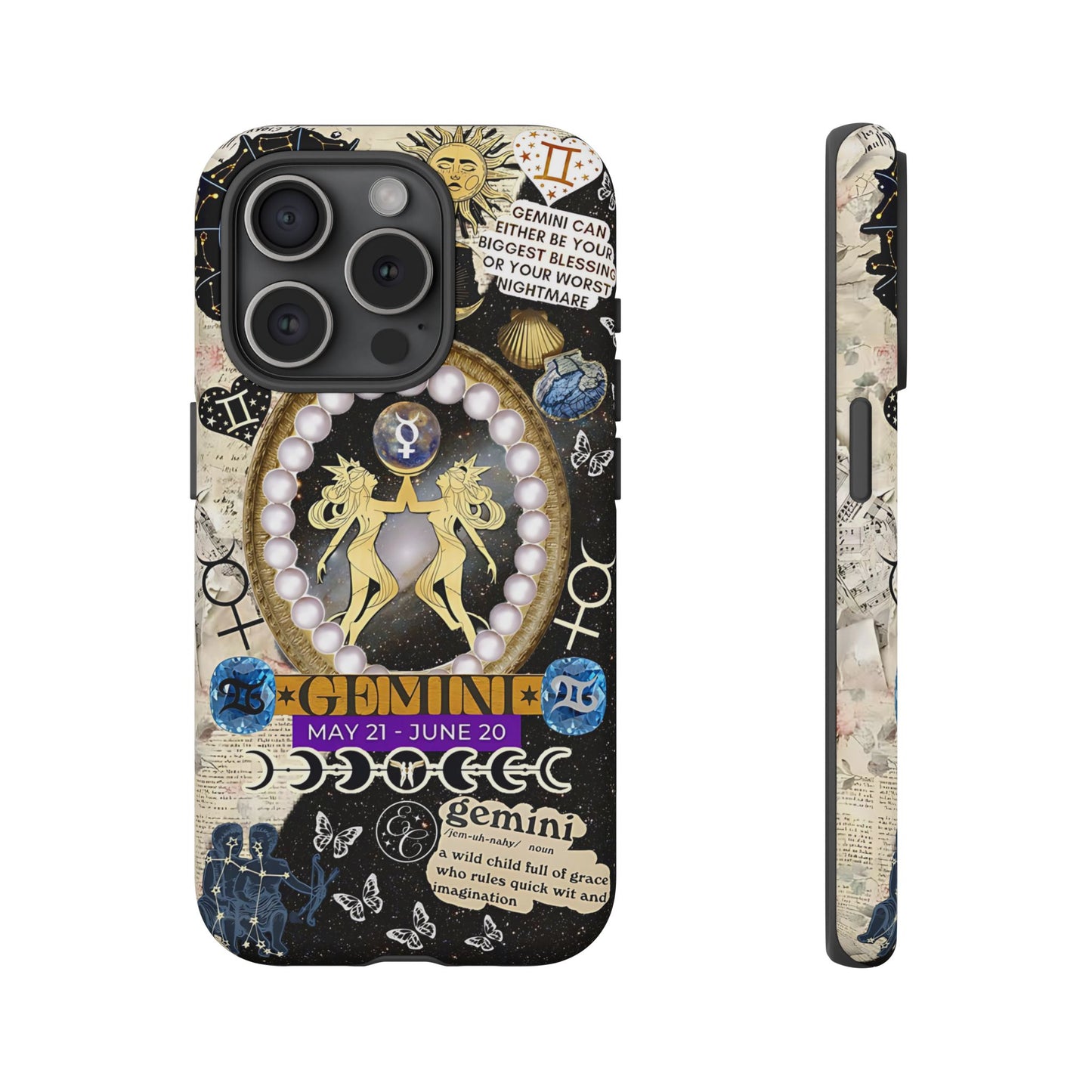 Gemini Zodiac Sign Tough Phone Case