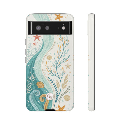 Ocean Boho Doodle Tough Phone Case