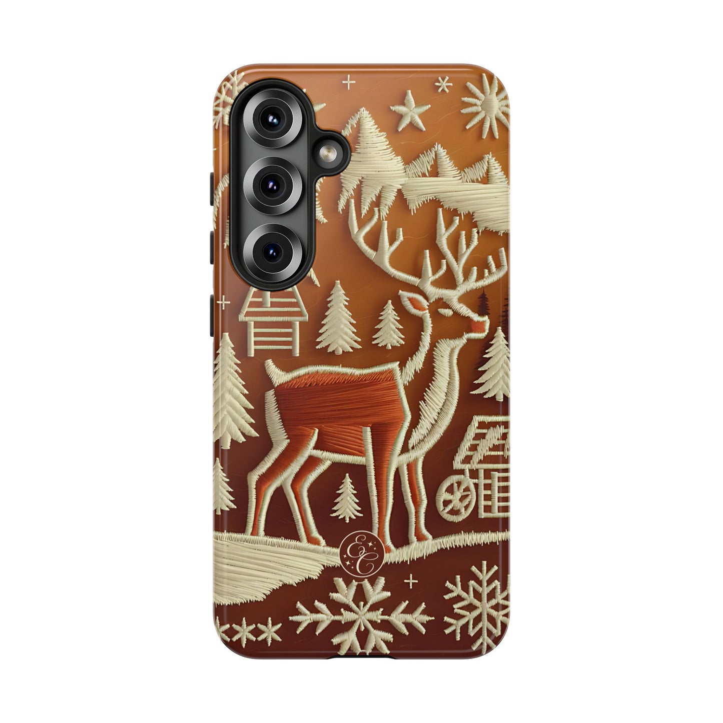 Rustic Reindeer Tough Phone Case