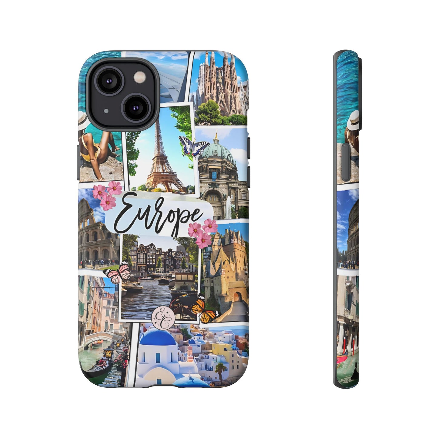 Europe Travel Collage Tough Phone Case