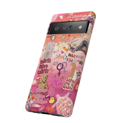 Lesbian Collage Tough Phone Case