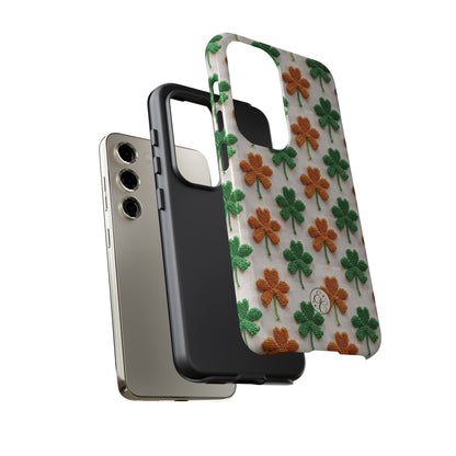 Lucky Shamrock Pattern Tough Phone Case