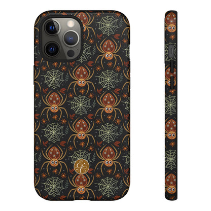 Boho Halloween Spider Pattern Tough Phone Case