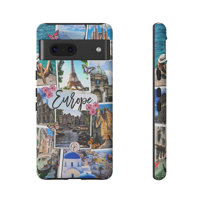 Europe Travel Collage Tough Phone Case