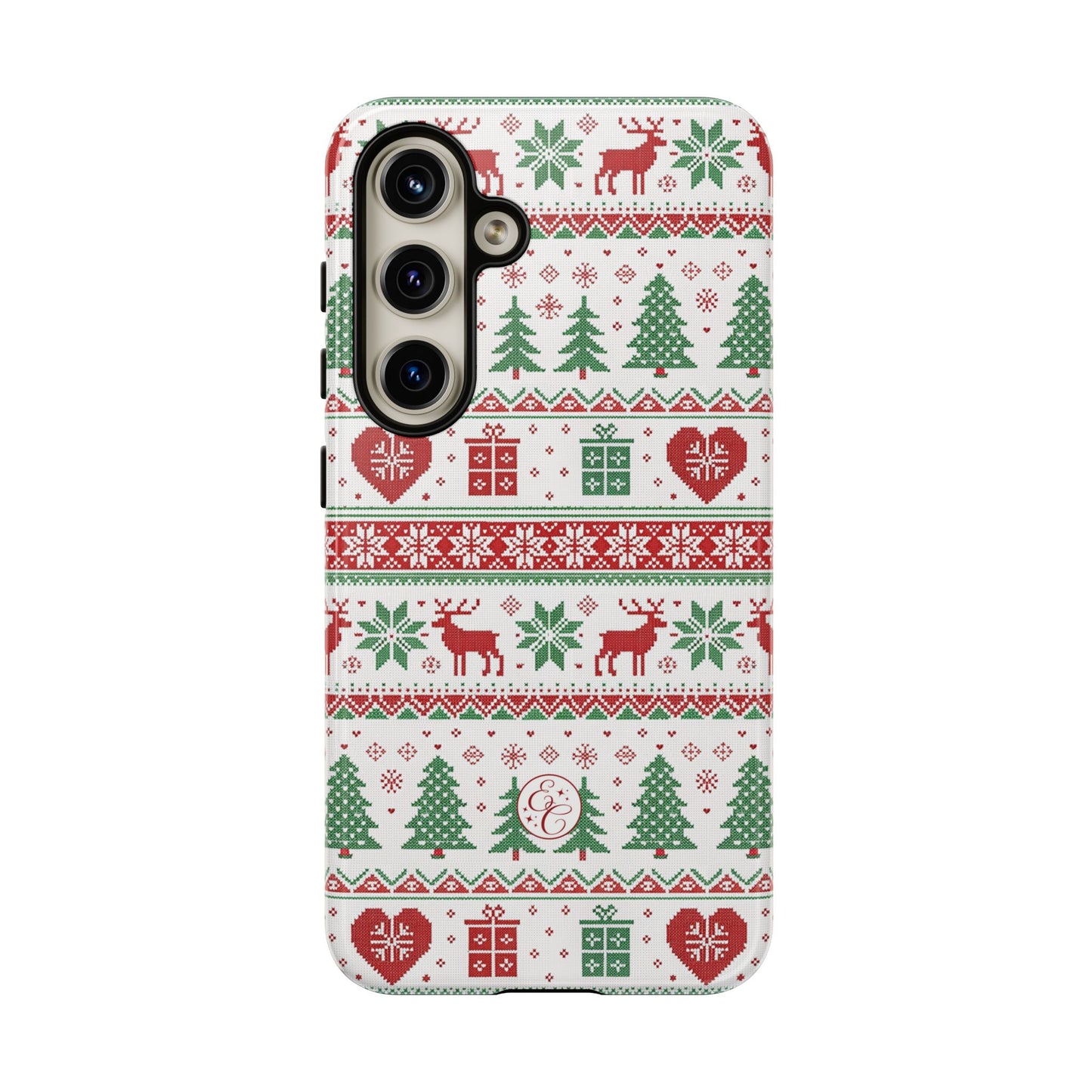 Ugly Christmas Sweater Pattern Tough Phone Case