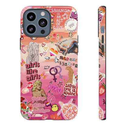 Lesbian Collage Tough Phone Case