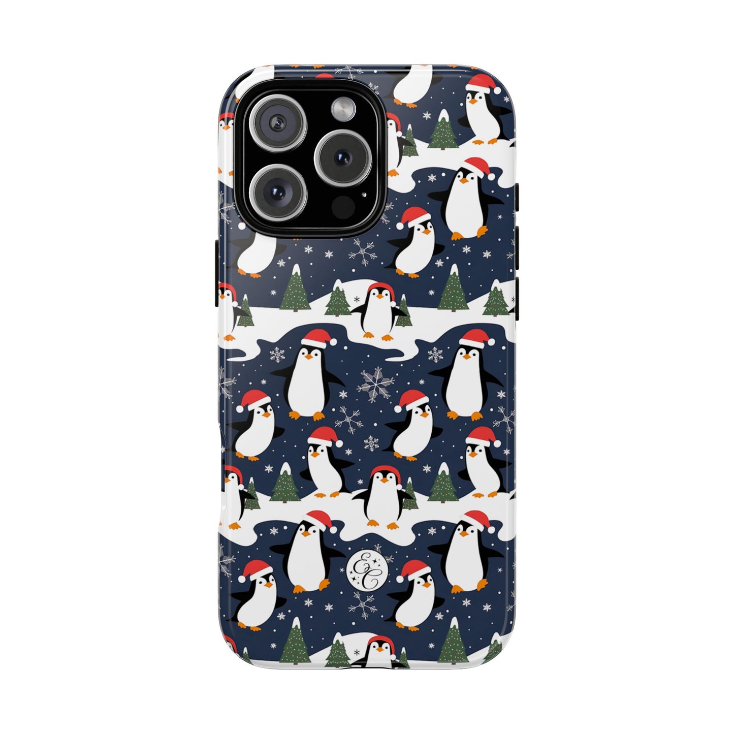 Cute Penguin Christmas Pattern Tough Phone Case