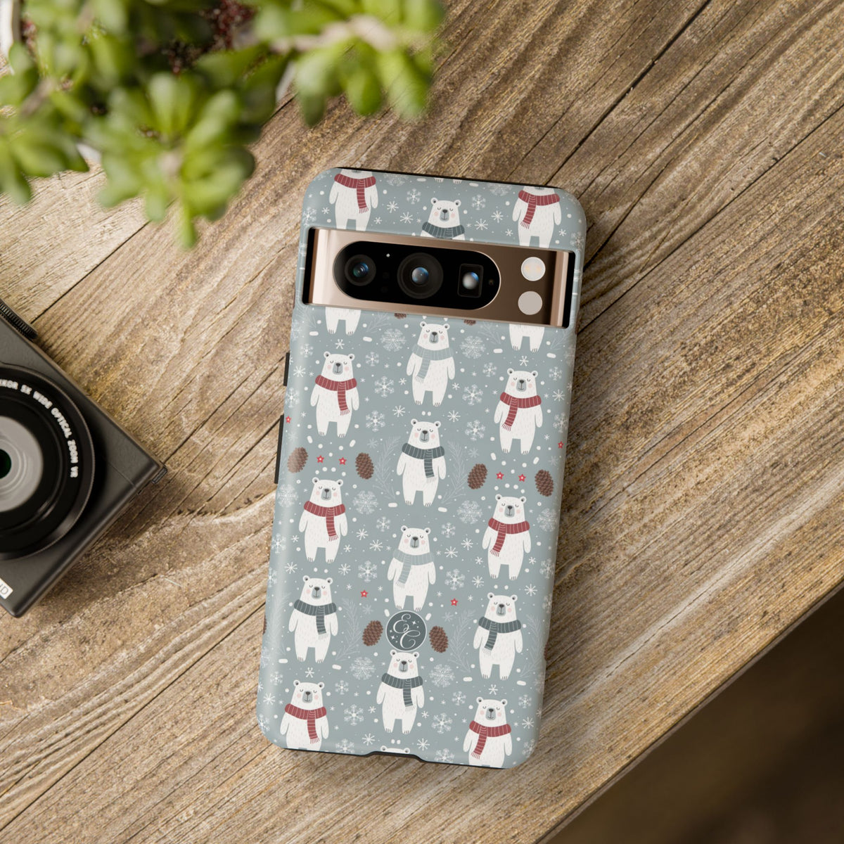 Cute Polar Bear Christmas Phone Case