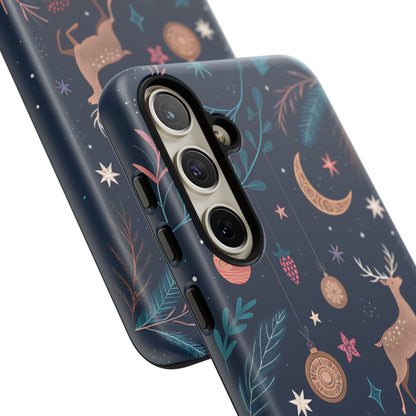 Boho Christmas Reindeer Tough Phone Case