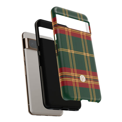 Green Red & Gold Plaid Tough Phone Case