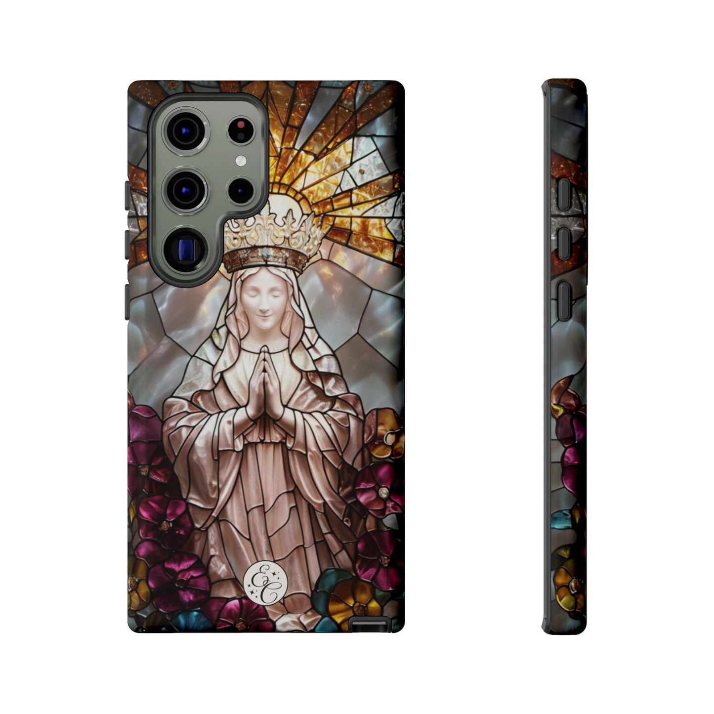 Virgin Mary Stained Glass Tough Phone Case