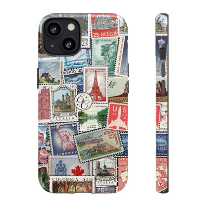 Vintage Stamp Collection Tough Phone Case