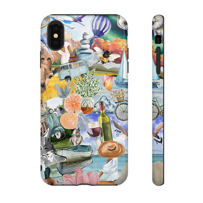 Vintage Travel Collage Tough Phone Case