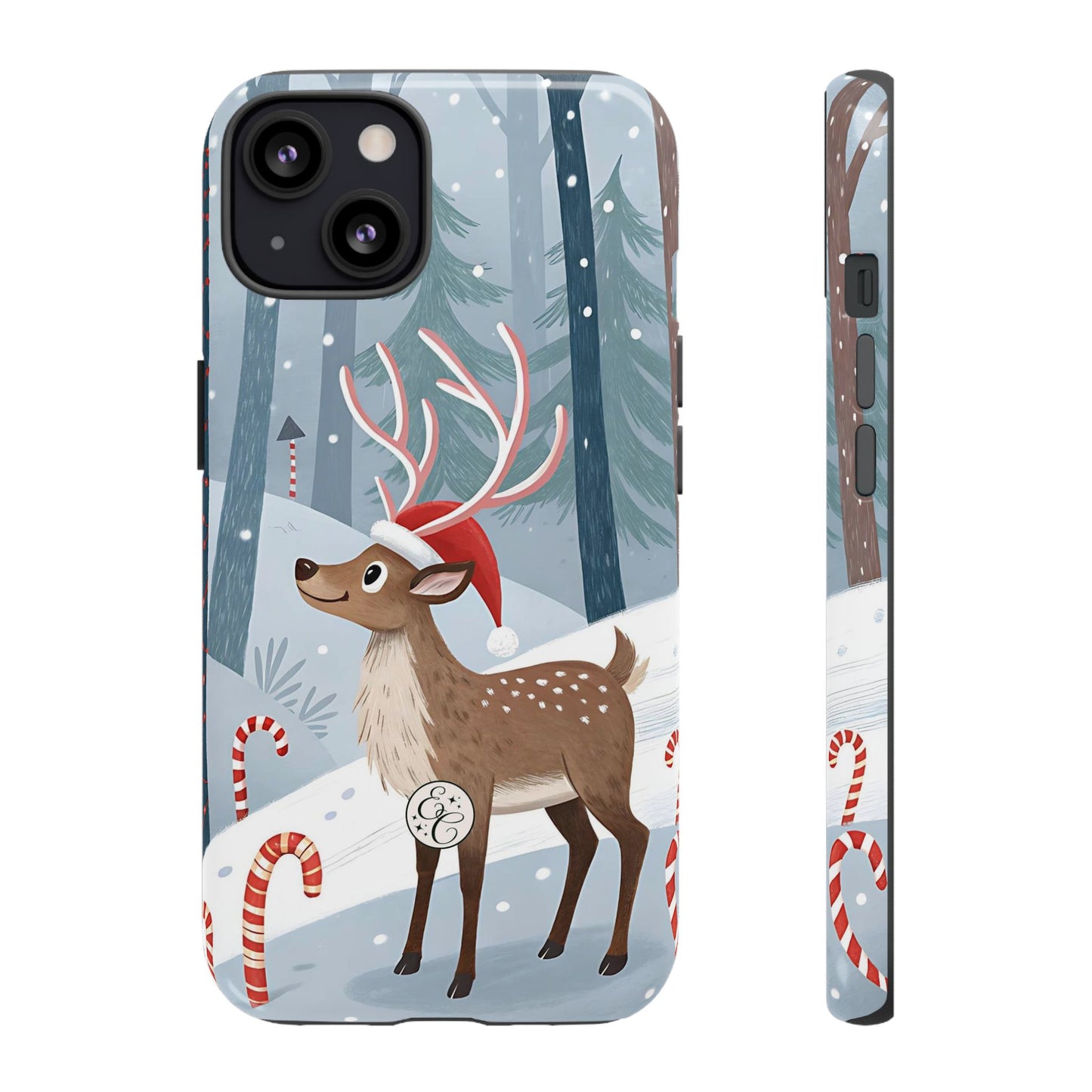 Reindeer in Winter Wonderland Tough Phone Case