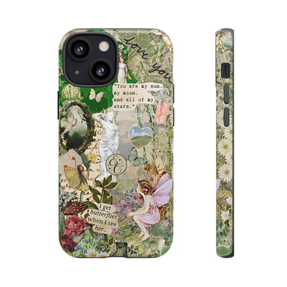 Vintage Botanical Collage Tough Phone Case