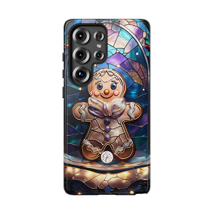 Gingerbread Man Stained Glass Tough Phone Case