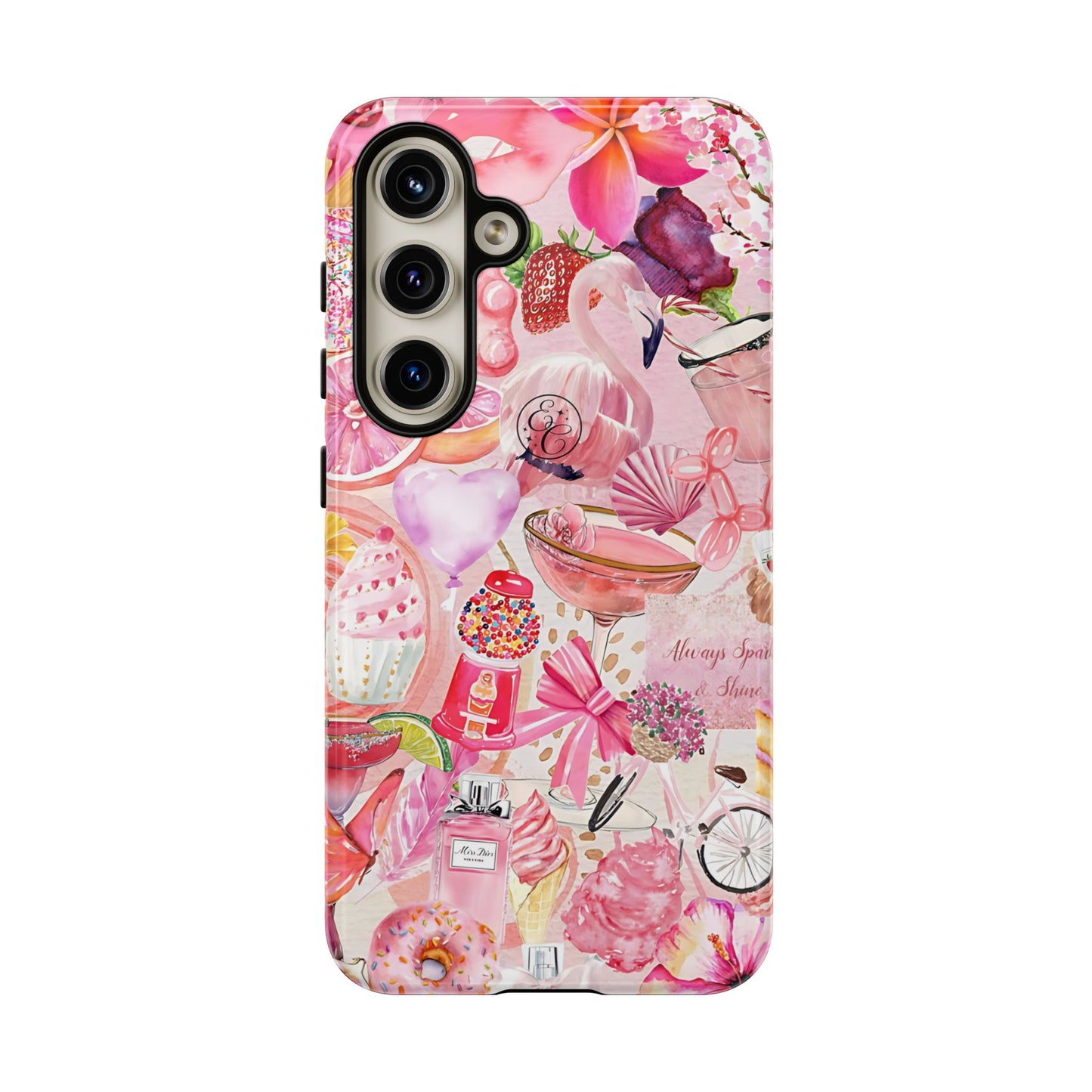 Pink Collage Tough Phone Case