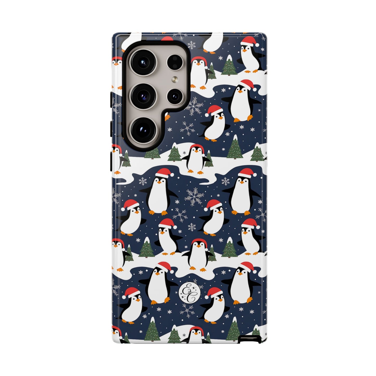 Cute Penguin Christmas Pattern Tough Phone Case