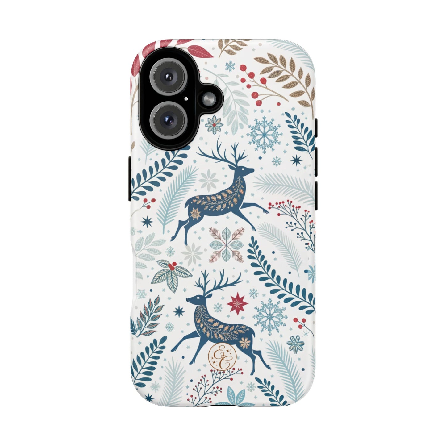 Blue Winter Deer Tough Phone Case