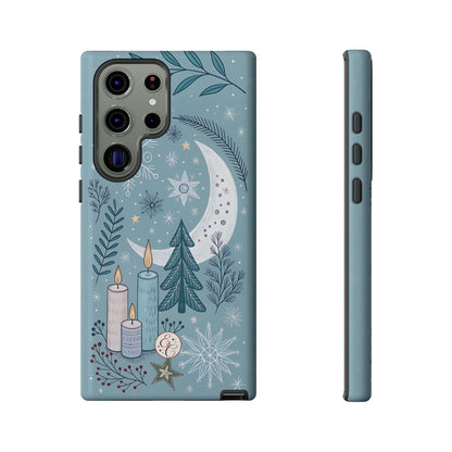 Winter Moon & Candles Tough Phone Case
