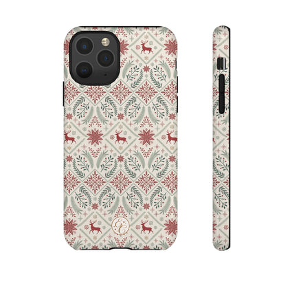 Red Reindeer Christmas Pattern Phone Case