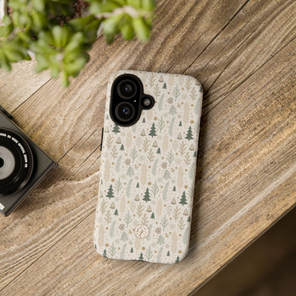Boho Christmas Forest Tough Phone Case