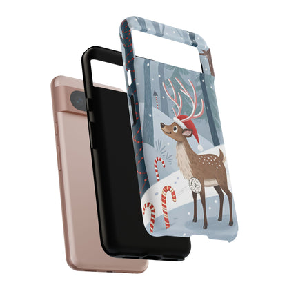 Reindeer in Winter Wonderland Tough Phone Case