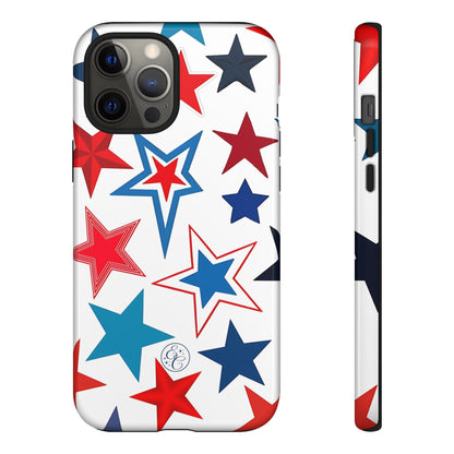 Patriotic Star Pattern Tough Phone Case