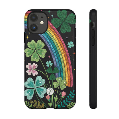 Rainbow & Shamrock Tough Phone Case
