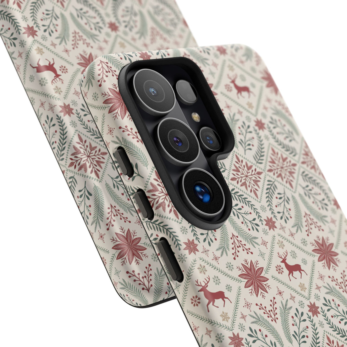 Red Reindeer Christmas Pattern Phone Case