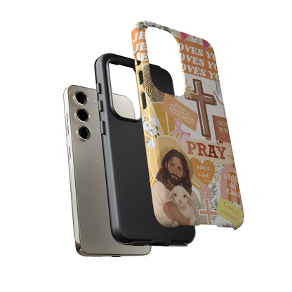 Christian Collage Tough Phone Case