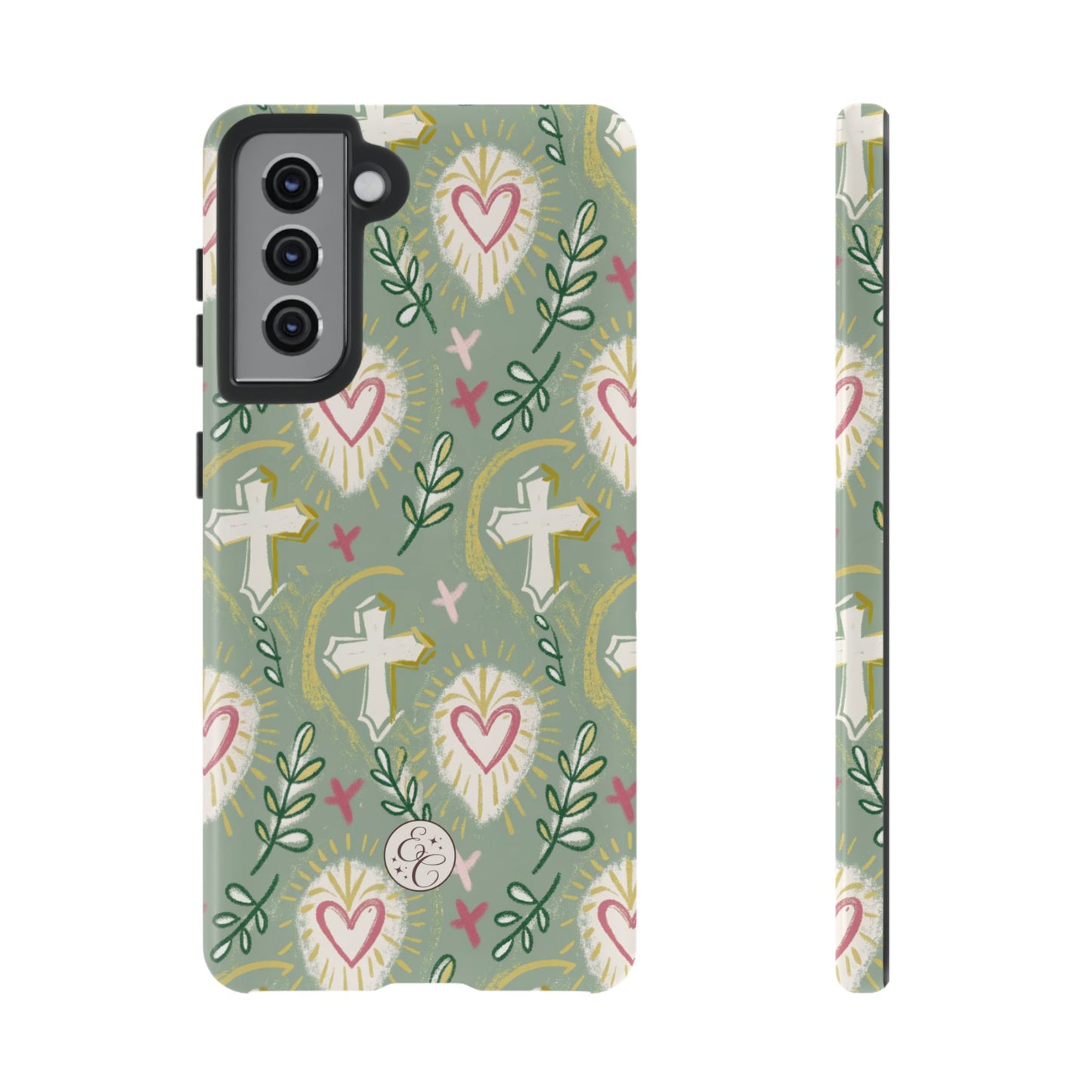 Christian Cross Boho Pattern Tough Phone Case