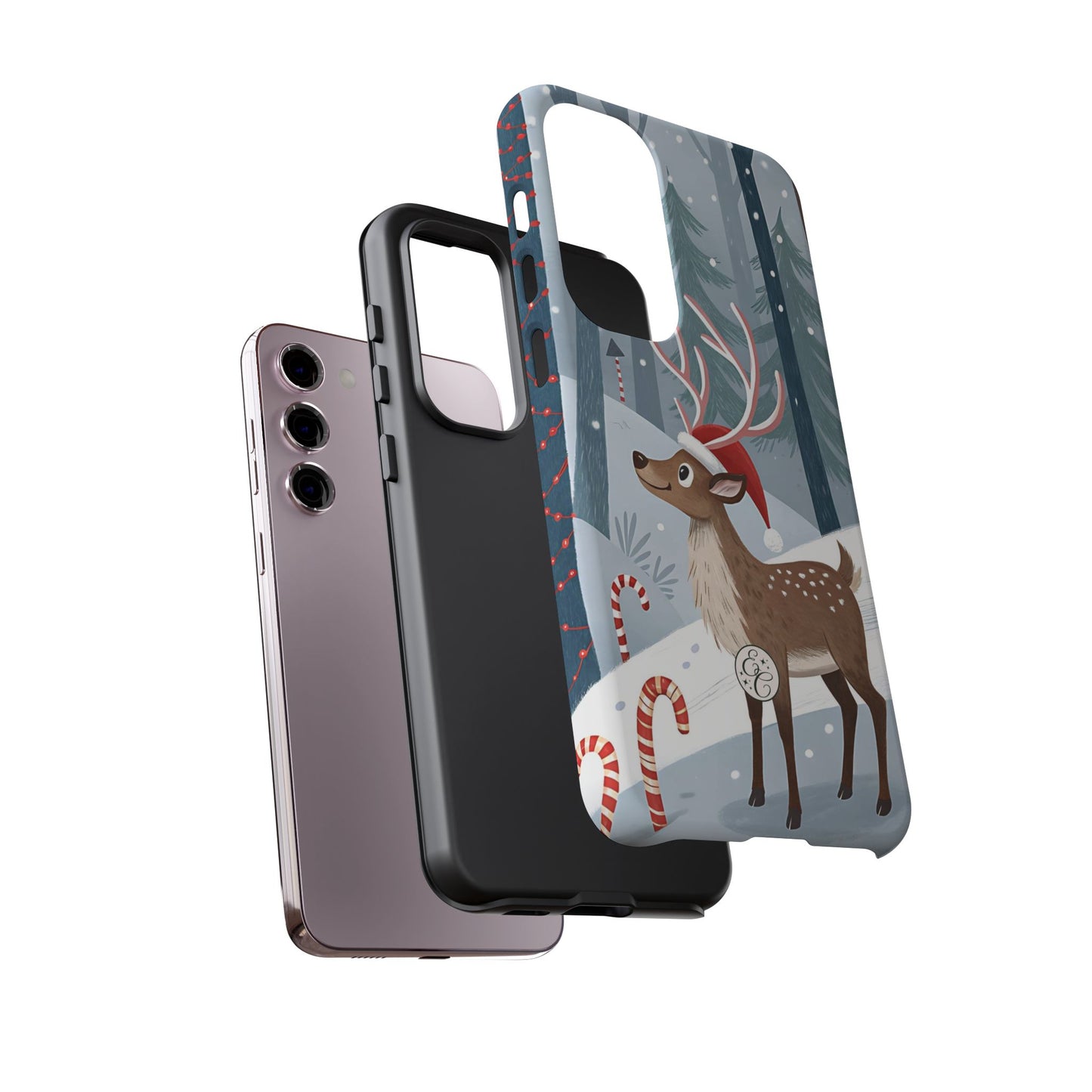 Reindeer in Winter Wonderland Tough Phone Case