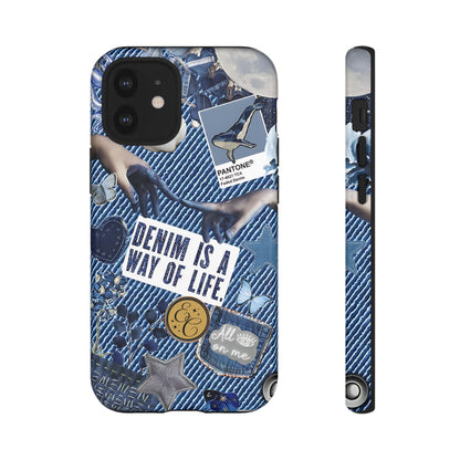 Denim Texture Tough Phone Case