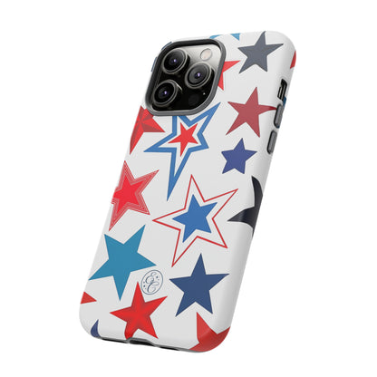 Patriotic Star Pattern Tough Phone Case