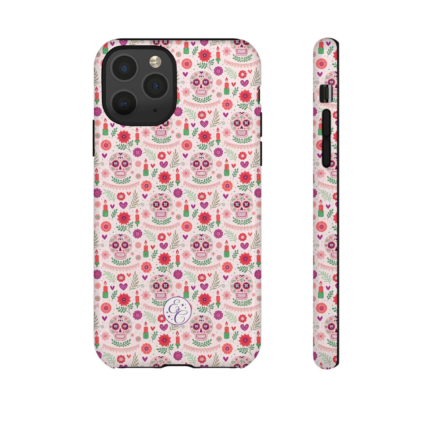 Pink Boho Day of the Dead Tough Phone Case