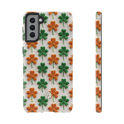 Lucky Shamrock Pattern Tough Phone Case