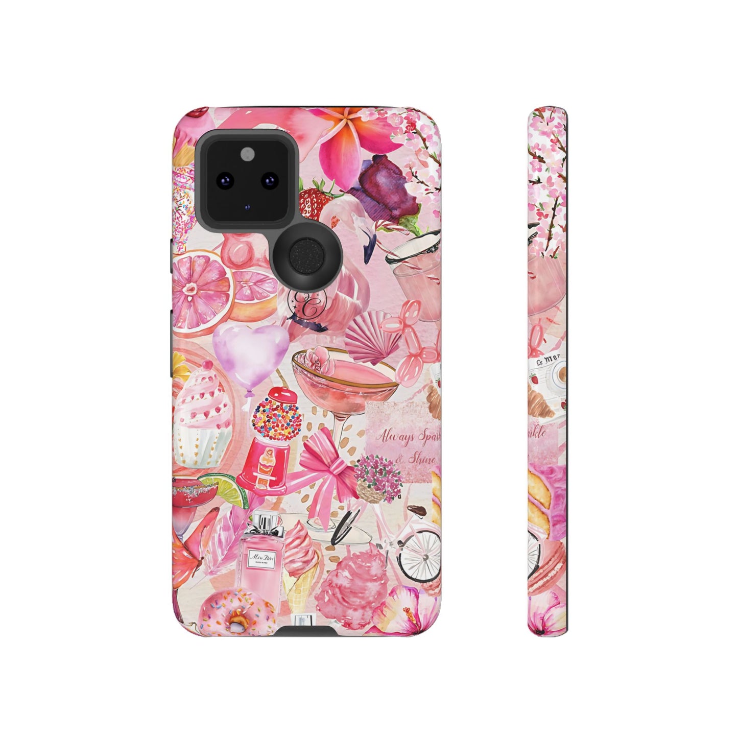 Pink Collage Tough Phone Case