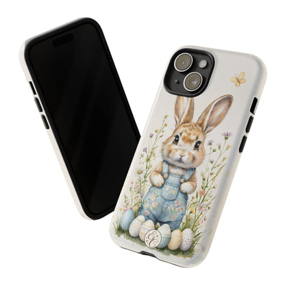Bunny with Easter Eggs Tough Phone Case